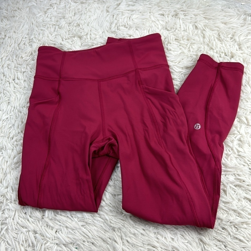 Lululemon Time To Sweat Crop *23" Star Ruby